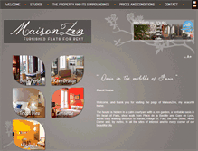 Tablet Screenshot of maisonzen.com